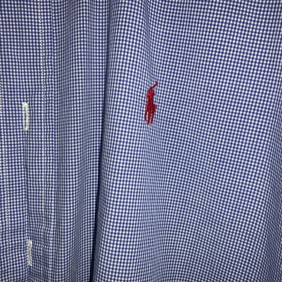 Ralph Lauren cotton Classic Fit gingham Oxford short sleeve button shirt - Picture 2 of 6